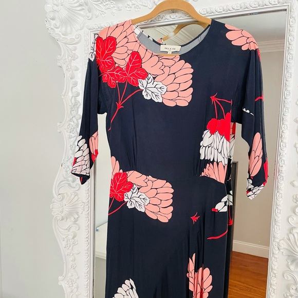 $628 AUTHENTIC Paul & Joe Floral Maxi Flower Dress Boho RUNWAY - Picture 11 of 16